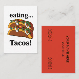 Taco Tacos Mexicaans Eten Visitekaartje