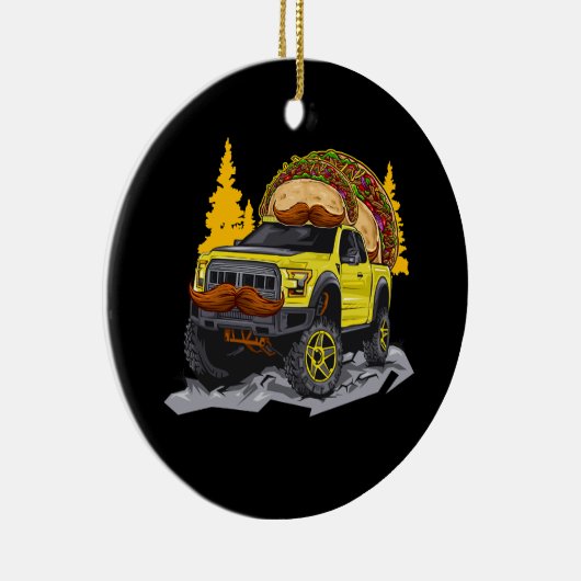 Taco Tacos Truck TRD Overlanding Overland 4x4 Truc Keramisch Ornament (Rechts)