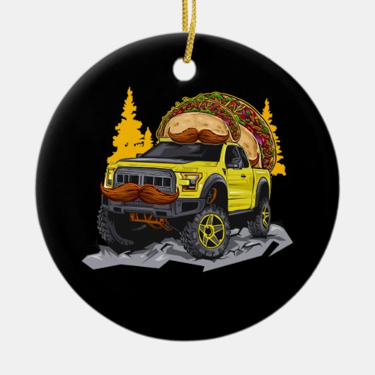 Taco Tacos Truck TRD Overlanding Overland 4x4 Truc Keramisch Ornament (Voorkant)