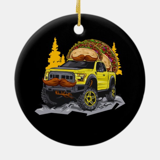 Taco Tacos Truck TRD Overlanding Overland 4x4 Truc Keramisch Ornament (Achterkant)