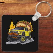 Taco Tacos Truck TRD Overlanding Overland 4x4 Truc Sleutelhanger (Achterkant)