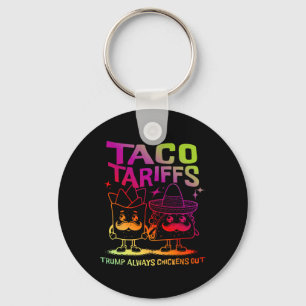 Taco Tarieven Trump Geeft Altijd Toe  Sleutelhanger