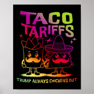 Taco Tarieven Trump Piept Altijd Af Poster