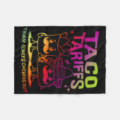 Taco Tarieven Trump Piept Altijd Fleece Deken (Voorkant (Horizontaal))
