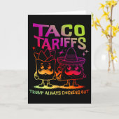 Taco Tarieven Trump Piept Altijd Kaart (Gele Bloem)