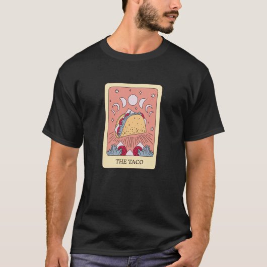 Taco Tarot Kaart Taco Fanatic T-shirt (Voorkant)