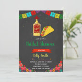 Taco tequila fiesta partijuitnodiging kaart (Staand voorkant)