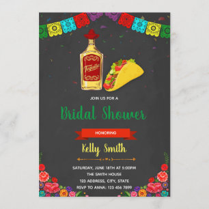 Taco tequila fiesta partijuitnodiging kaart