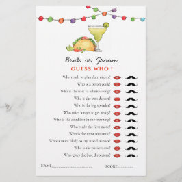 Taco & Tequila Fiseta 'Raad wie'-schoenenspel