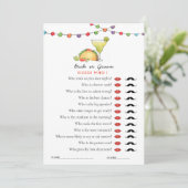 Taco & Tequila Fiseta 'Raad wie'-schoenenspel Kaart (Staand voorkant)