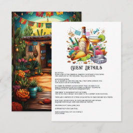 Taco & Tequila Mexicaans Feest Gastdetails Informatiekaartje