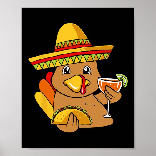 Taco Thanksgiving dag Mexicaans eten Poster (Voorkant)