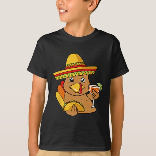 Taco Thanksgiving dag Mexicaans eten T-shirt (Voorkant)