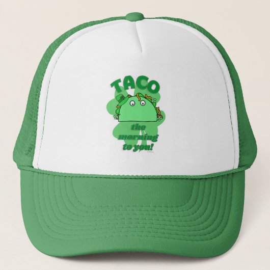 Taco the Morning Funny Saint Patrick Day Mashup Trucker Pet (Voorkant)