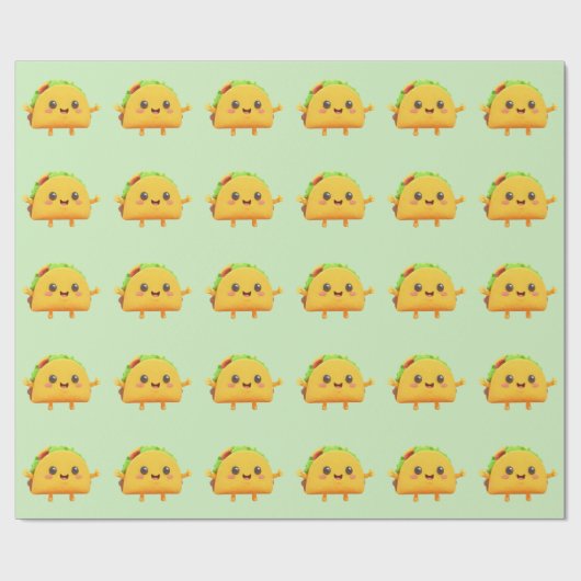 Taco Thee groen Cadeaupapier (Vlak)