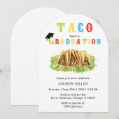 Taco-thema Afstudeeruitnodiging Kaart (Voorkant / Achterkant)