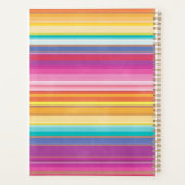 Taco thema planner met confetti kleurrijke serape (Achterkant)