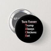 Taco Theorie Altijd Kip Uit Tacos Pun Ronde Button 5,7 Cm (Voorkant /achterkant)