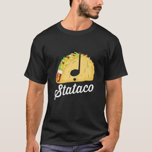 Taco Theory Staccato Stataco Grappige Muziek Ritme T-shirt (Voorkant)