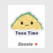 Taco Time Cute Kawaii Taco Sticker (Vel)