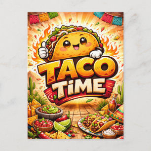 Taco Time - Fiesta Fiasco - Foodie Fiends Briefkaart