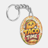 Taco Time - Fiesta Fiasco - Foodie Fiends Sleutelhanger (Voorkant Links)