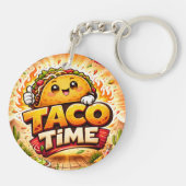 Taco Time - Fiesta Fiasco - Foodie Fiends Sleutelhanger (Achterkant)