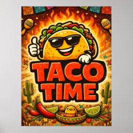 Taco Time - Fiesta Fiasco - Foodie Vrienden Poster