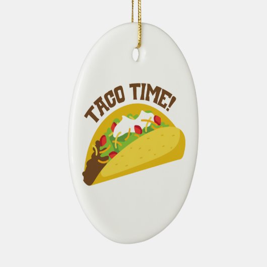 Taco Time Keramisch Ornament (Rechts)