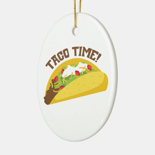 Taco Time Keramisch Ornament (Links)