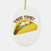 Taco Time Keramisch Ornament (Voorkant)