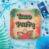 Taco Time Papieren Bordje (Feest)