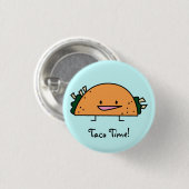 Taco Time Pin Button (Voorkant /achterkant)