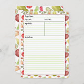 Taco Time Recipe Cards Kaart (Voorkant / Achterkant)