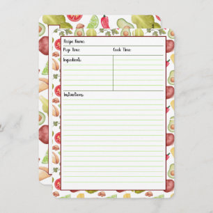 Taco Time Recipe Cards Kaart