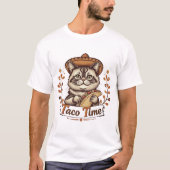 Taco Time Sombrero Kat T-shirt (Voorkant)