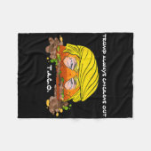 Taco Trade Chicken T.a.c.o Trump Altijd Kippen O Fleece Deken (Voorkant (Horizontaal))