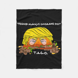 Taco Trade Chicken T.a.c.o Trump Altijd Kippen O Fleece Deken