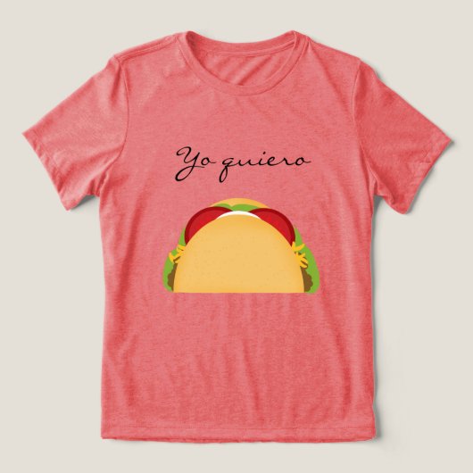 Taco Tri-Blend Shirt (Design voorkant)