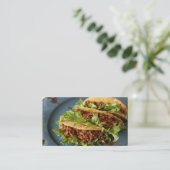 Taco Trio Yummy Visitekaartje (Staand voorkant)
