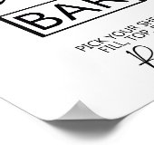 Taco-trouwbord 8x10 poster (Hoek)