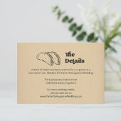 Taco Trouwinformatie Details Behuizing Kaart (Staand voorkant)