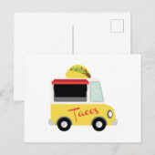 Taco Truck Food Briefkaart (Voorkant / Achterkant)