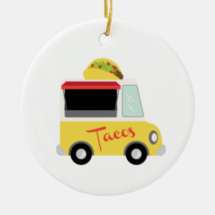 Taco Truck Food Keramisch Ornament
