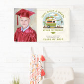 Taco Truck Groene Foto Kinder Afstuderen Spandoek (Insitu)