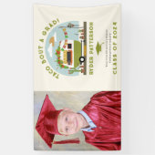 Taco Truck Groene Foto Kinder Afstuderen Spandoek (Verticaal)