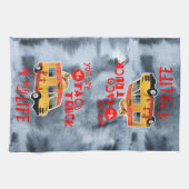 Taco Truck of my Life, Black, Waterverf Theedoek (Horizontaal)