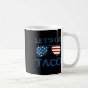 Taco Trump 2025 Retro Sungles Funny Let's Go Taco Koffiemok