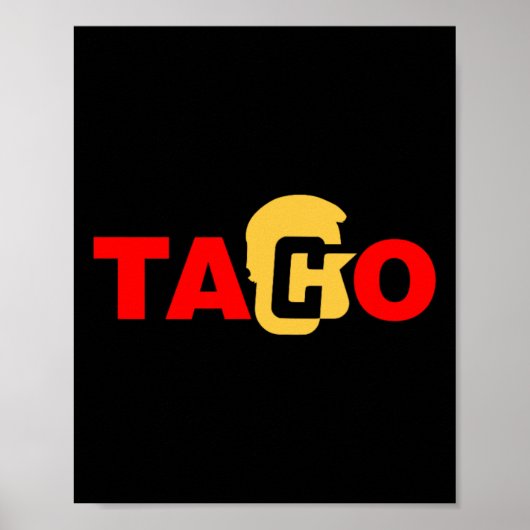 Taco Trump altijd een chick uit Poster (Voorkant)