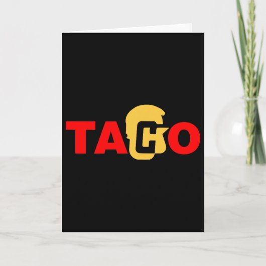 Taco Trump altijd kip uit  Kaart (Voorkant)